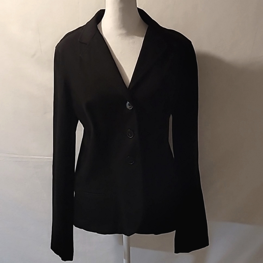 CHAPS DENIM BLACK JACKET